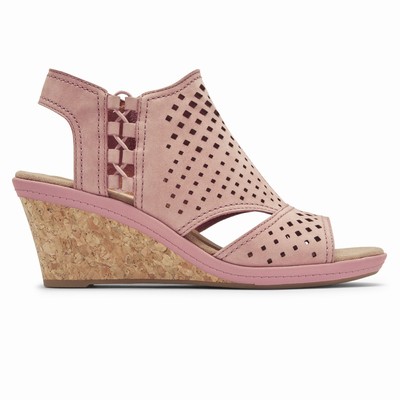 Rockport Cobb Hill Janna 2 Wedges Damen Rosa ETM-853912